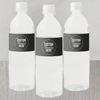 Étiquettes personnalisées pour bouteilles d'eau no