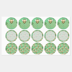 Étiquettes Petite bee buzz boisson alimentaire autocollants é