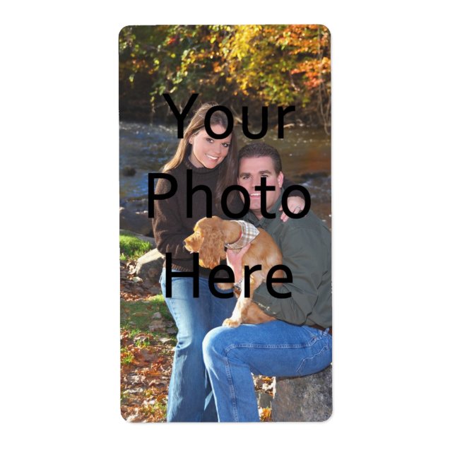Étiquettes photo personnalisés (Devant)