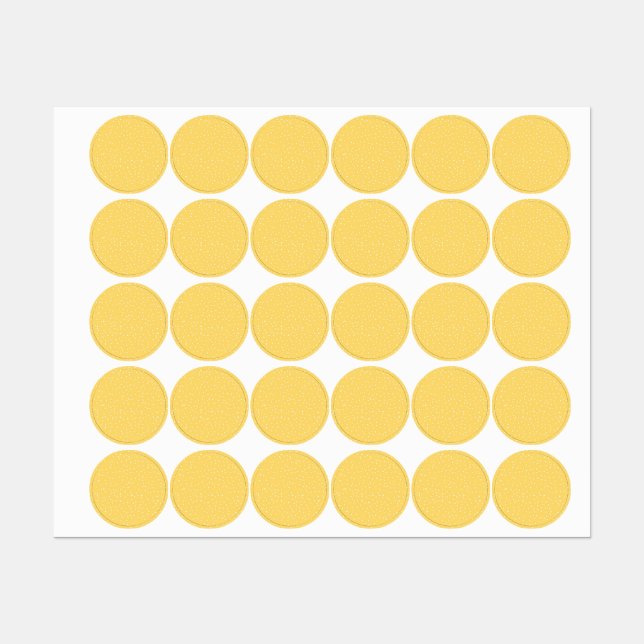 Étiquettes Polka dot (Feuille)