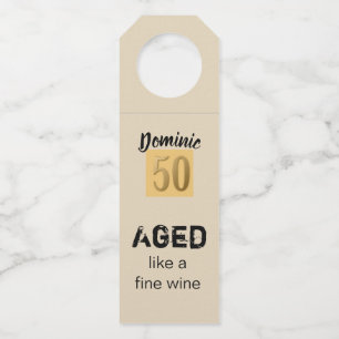 Étiquettes Pour Bouteilles Âgé comme un vin fin