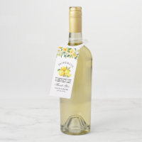 Aquarelle Floral Lemons Limoncello Mariage 