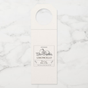 Étiquettes Pour Bouteilles Artisanat moderne Citron Mariage Limoncello