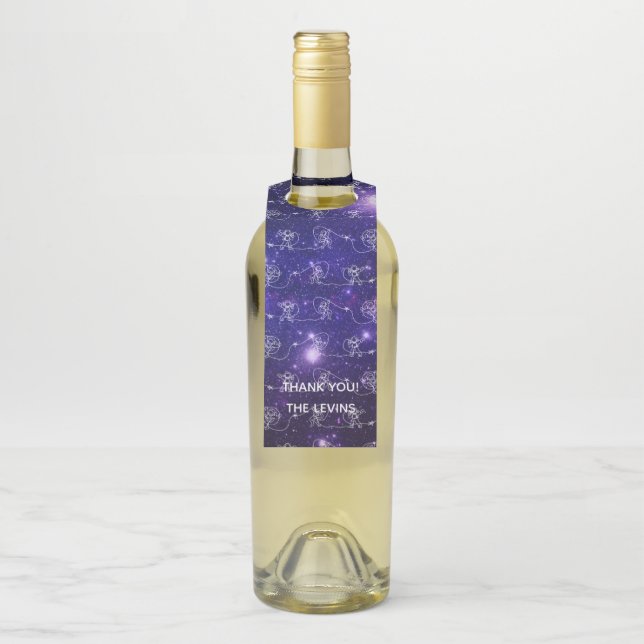 Étiquettes Pour Bouteilles Astronaute (Sur bouteille)