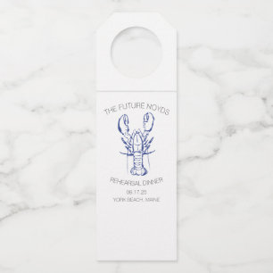 Étiquettes Pour Bouteilles Autocollant de dîner de répétition de mariage au h