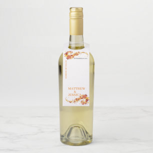 Étiquettes Pour Bouteilles Balise de bouteille Mariage de remplissage d'autom