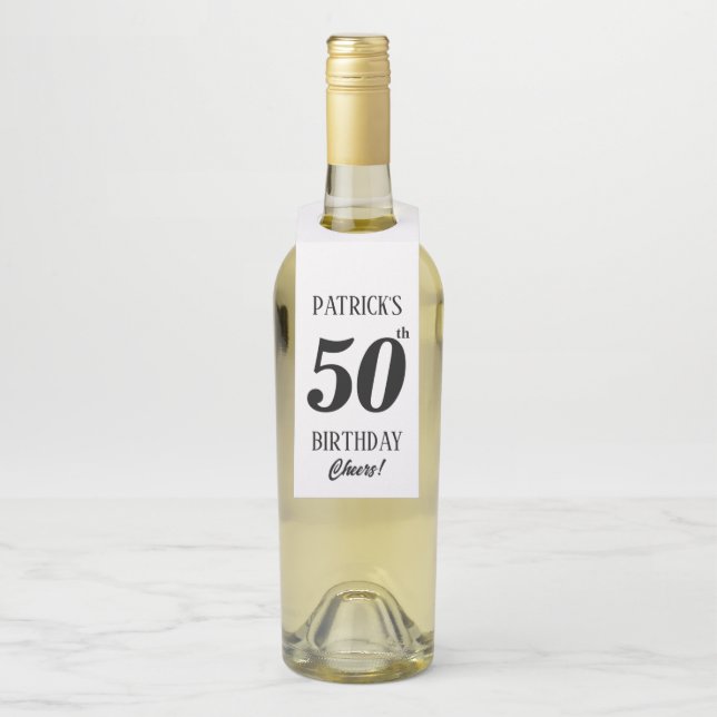 Étiquettes Pour Bouteilles Balises d'anniversaire personnalisées, photo Balis (Sur bouteille)