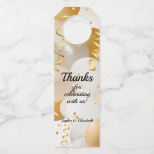 Étiquettes Pour Bouteilles Ballons d'or