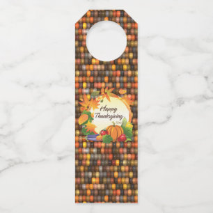 Étiquettes Pour Bouteilles Bon thanksgiving 5A-13A