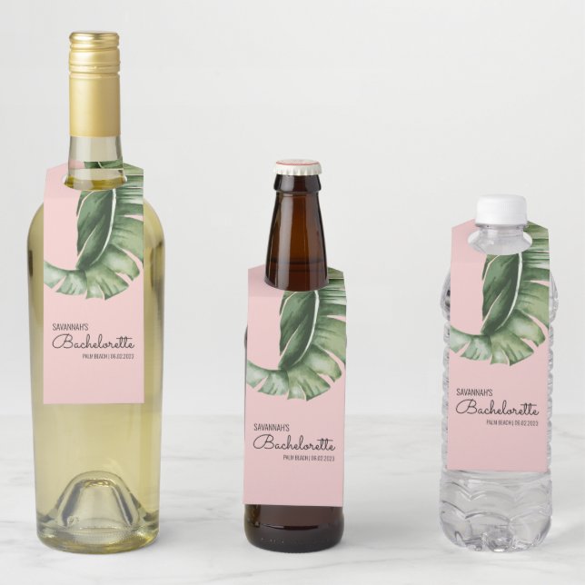 Étiquettes Pour Bouteilles Cadeau de l'enterrement de vie de jeune fille feui (En situation)