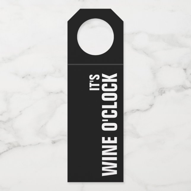Étiquettes Pour Bouteilles C'EST LE VIN O'HORCK sur le noir (Devant)