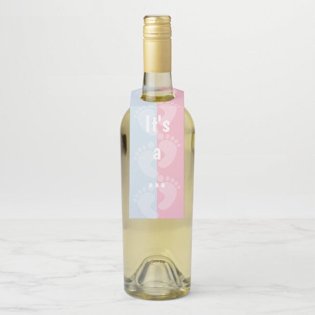 Étiquettes Pour Bouteilles C'est un...Boy Genre Reveal Party Favor (Sur bouteille)