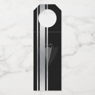 Étiquettes Pour Bouteilles Cette fête de célibataire noble en noir et blanc