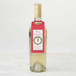 ÉTIQUETTES POUR BOUTEILLES CHIC MERRY CHRISTMAS