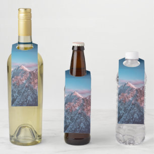 Étiquettes Pour Bouteilles Ciel magique au-dessus du mont Storžič, Slovénie