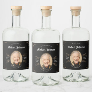 Étiquettes Pour Bouteilles De Liqueur 70e anniversaire de la perfection Vintage classiqu