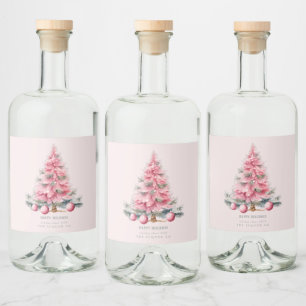 Étiquettes Pour Bouteilles De Liqueur Baubles de l'arbre de Noël