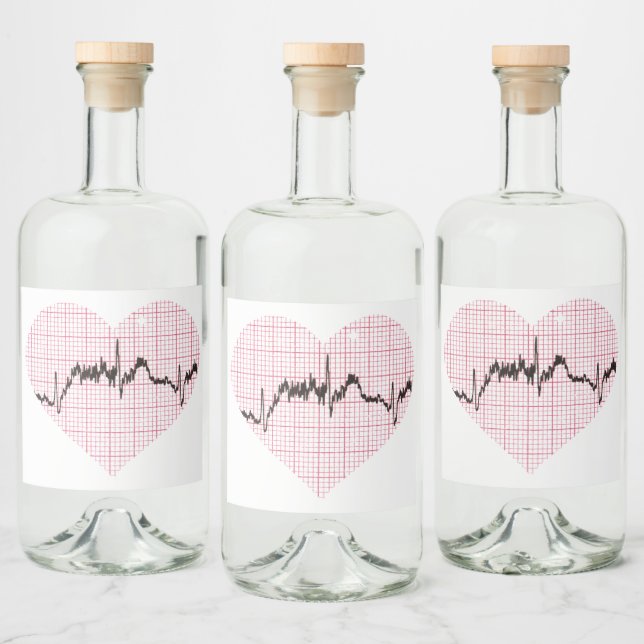 Étiquettes Pour Bouteilles De Liqueur Beat du coeur VII (Bouteilles)