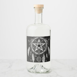 Étiquettes Pour Bouteilles De Liqueur Bénissez votre lune d'eau- Bouteille de vin en ver