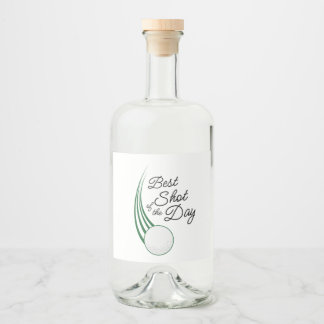 Étiquettes Pour Bouteilles De Liqueur Best Shot of the Day Golf Favor