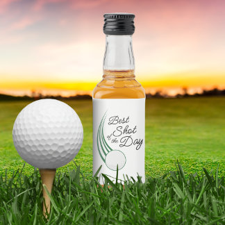 Étiquettes Pour Bouteilles De Liqueur Best Shot of the Day Golf Favor