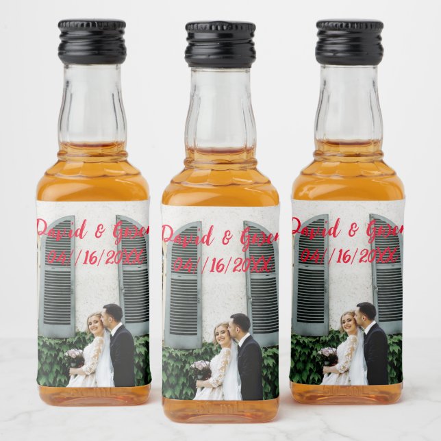 Étiquettes Pour Bouteilles De Liqueur Bouteilles de Mariage customisées (Bouteilles)