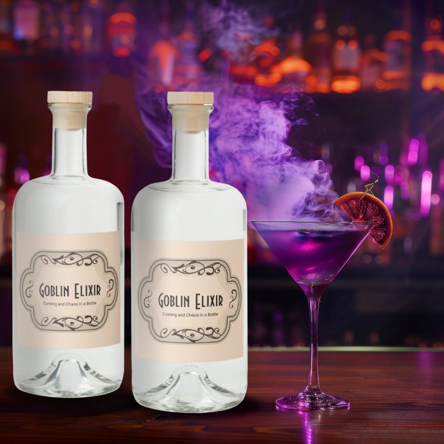 Étiquettes Pour Bouteilles De Liqueur Brebis et Boos Werewolf Apothécaire Tonique (Créateur téléchargé)