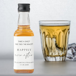 Étiquettes Pour Bouteilles De Liqueur Cadeau de mariage pour une fin heureuse