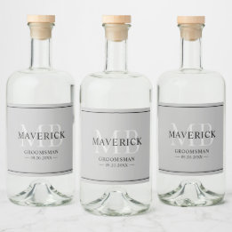 Étiquettes Pour Bouteilles De Liqueur Cadeaux pour les garçons d'honneur - Cadeaux de ma