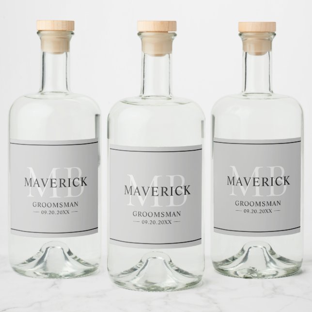 Étiquettes Pour Bouteilles De Liqueur Cadeaux pour les garçons d'honneur - Cadeaux de ma (Bouteilles)