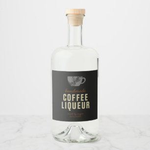 Étiquettes Pour Bouteilles De Liqueur Café Liqueur