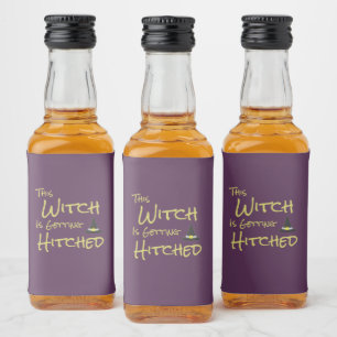 Étiquettes Pour Bouteilles De Liqueur Cette Sorcière Est En Train D'Être Hachée
