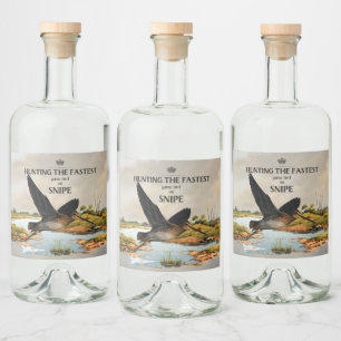 Étiquettes Pour Bouteilles De Liqueur Chasse À L'Oiseau Le Plus Rapide - Le Pinceau
