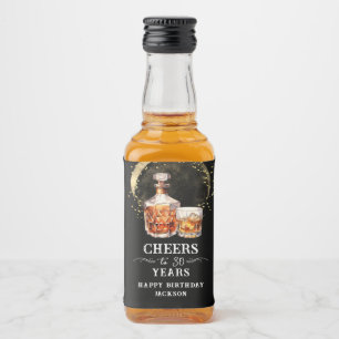 Étiquettes Pour Bouteilles De Liqueur Cheers à 30 ans Whiskey