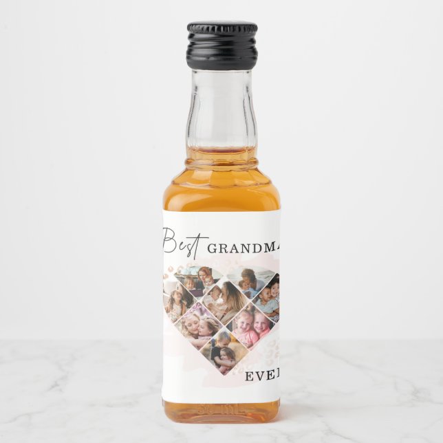 Étiquettes Pour Bouteilles De Liqueur Collage cardiaque (Devant)