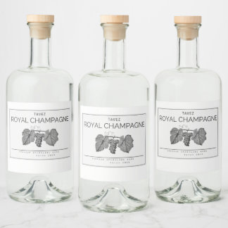 Étiquettes Pour Bouteilles De Liqueur Conception d'étiquette de bouteille de luxe