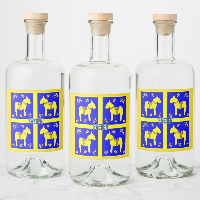 Étiquettes Pour Bouteilles De Liqueur conception scandinave, (Bouteilles)