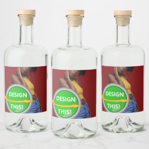 Étiquettes Pour Bouteilles De Liqueur COOL ! Étiquettes de bouteilles de liquide (4 po x