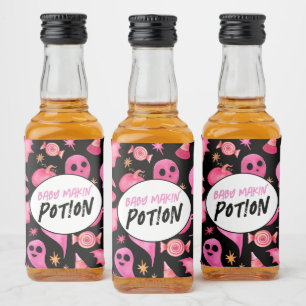 Étiquettes Pour Bouteilles De Liqueur Éffrayant bébé Makin' Potion Baby shower d'Hallowe