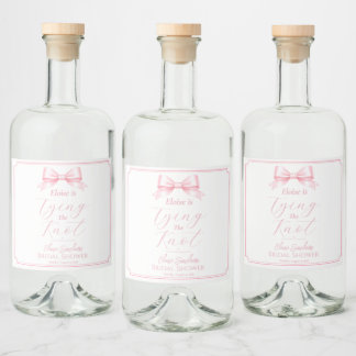 Étiquettes Pour Bouteilles De Liqueur Étiquettes de boissons modifiables élégantes rose 