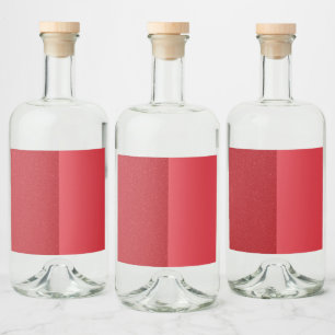 Étiquettes Pour Bouteilles De Liqueur Étiquettes de boissons personnalisées Tomato Red S