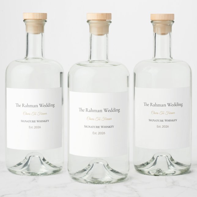 Étiquettes Pour Bouteilles De Liqueur Étiquettes de luxe pour spiritueux | Whiskey perso (Bouteilles)