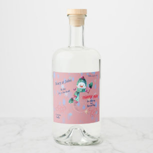 Étiquettes Pour Bouteilles De Liqueur Événement de fête de mariage