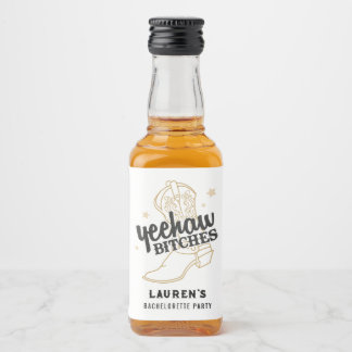 Étiquettes Pour Bouteilles De Liqueur Favori de mini-bouteille pour enterrement de vie d