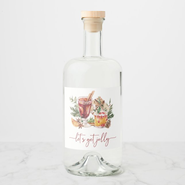 Étiquettes Pour Bouteilles De Liqueur Fête (Devant)