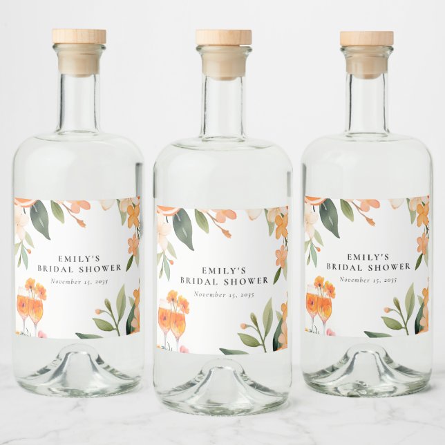 Étiquettes Pour Bouteilles De Liqueur Fête des mariées Aperol Spritz (Bouteilles)
