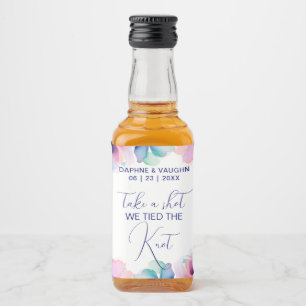 Étiquettes Pour Bouteilles De Liqueur Floral Prendre un Shot nous avons noué le nœud min