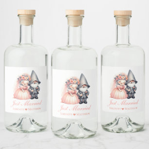 Étiquettes Pour Bouteilles De Liqueur Garden Gnome Fairytale Rustique Mariage
