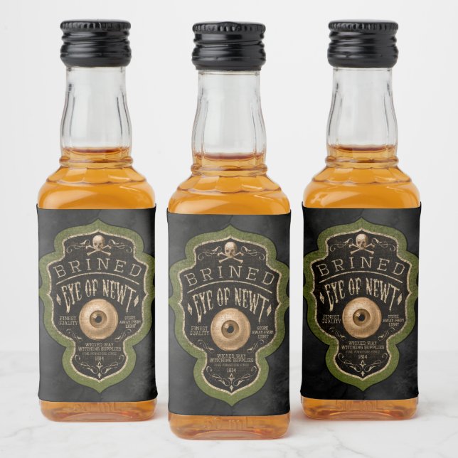 Étiquettes Pour Bouteilles De Liqueur Halloween gothique de l'oeil de Newt (Bouteilles)