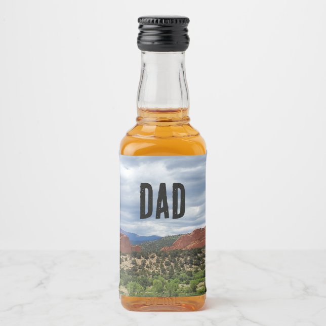 Étiquettes Pour Bouteilles De Liqueur Jardin personnalisé des dieux Cadeau papa (Devant)